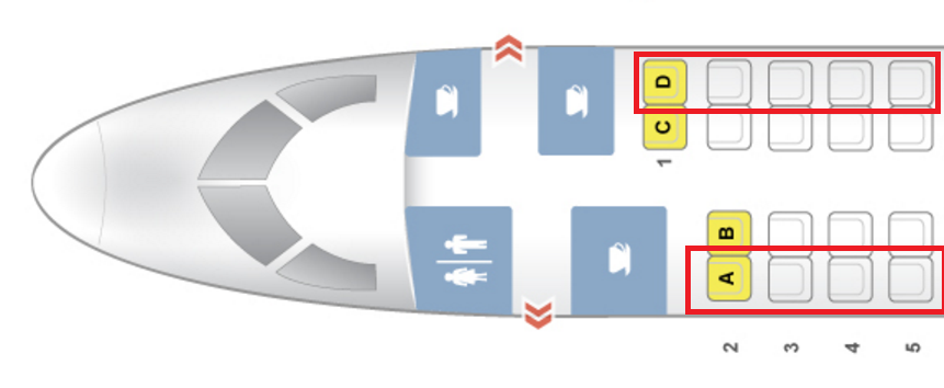 Embraer 170 схема расположения мест в самолете s7