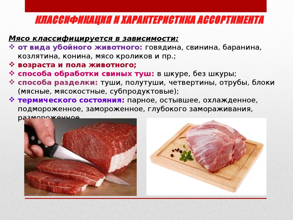 Проект на тему мясо и мясные продукты