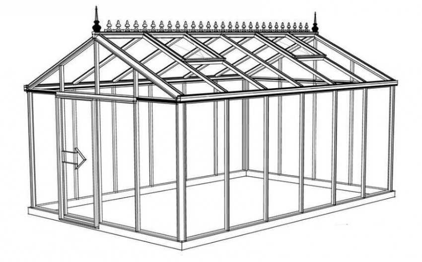 Теплица из дерева и стекла своими руками размеры чертежи