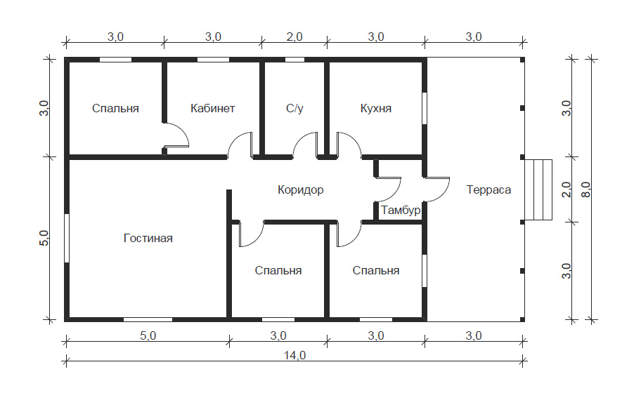 План дома 16 12