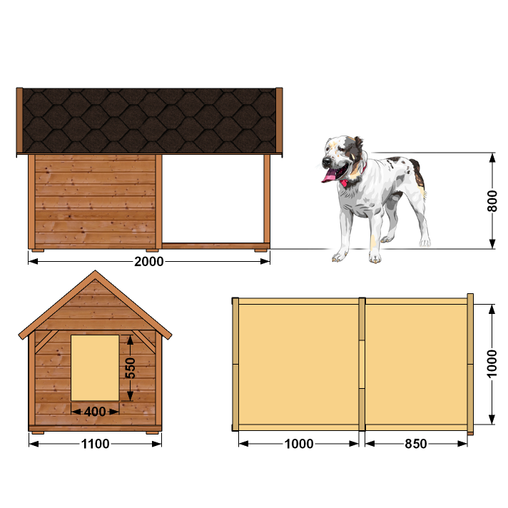 Как построить будку для собаки своими руками пошагово с фото простую на зиму