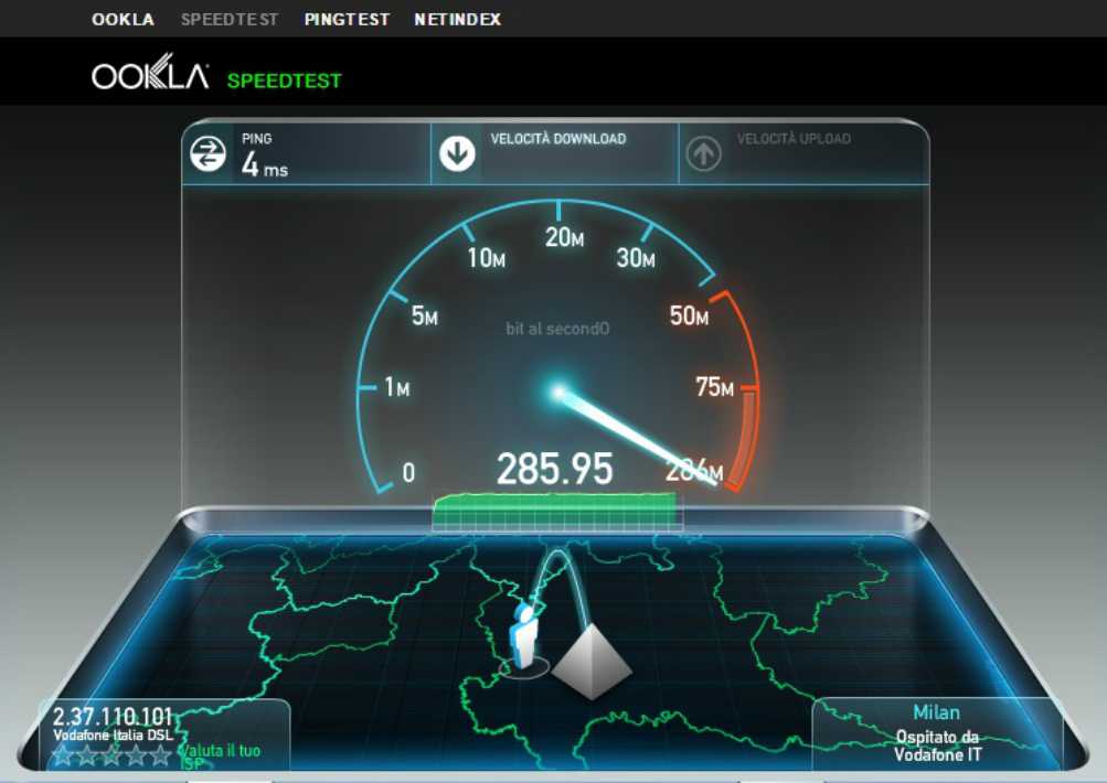 Проверка скорости интернета speedtest