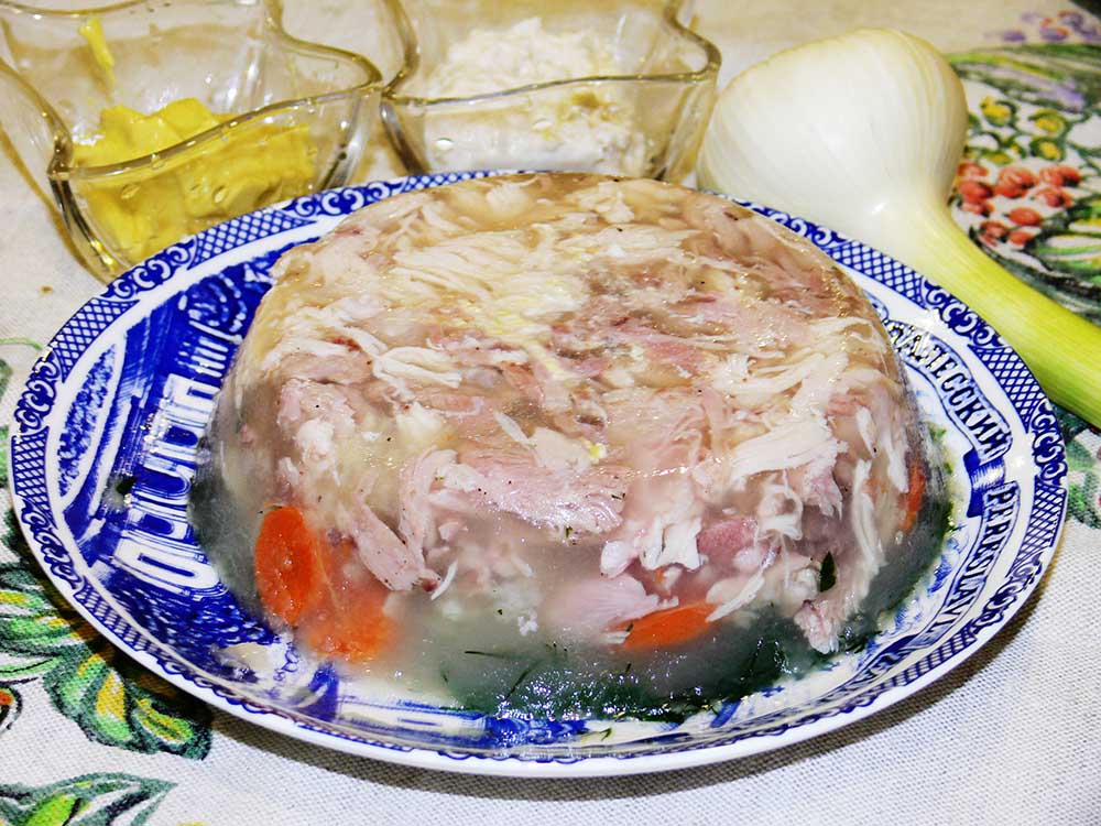 Рецепт холодца из курицы с желатином пошаговый рецепт с фото