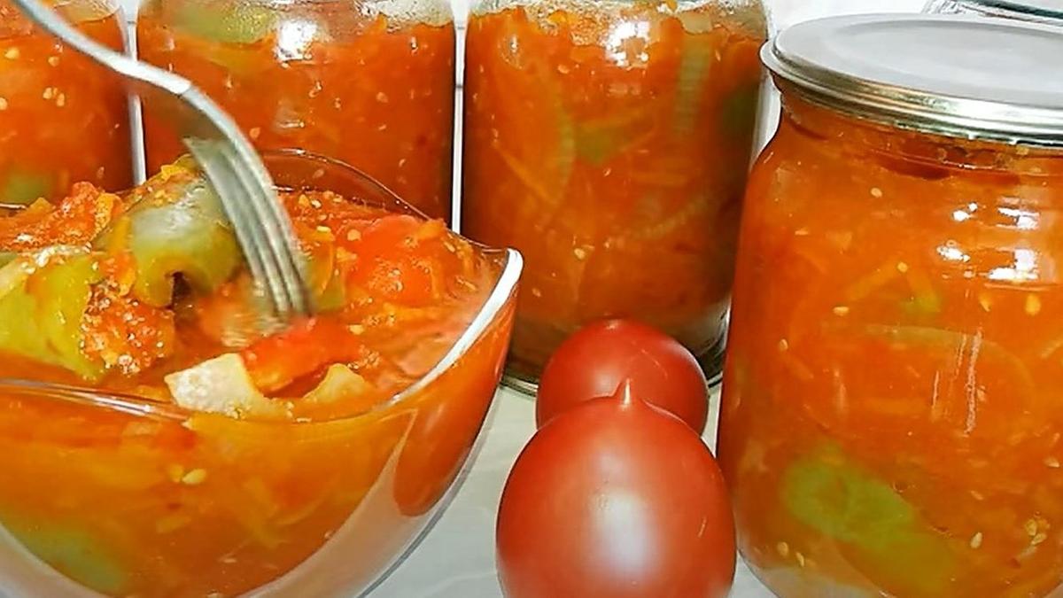 Салат вкусное лечо