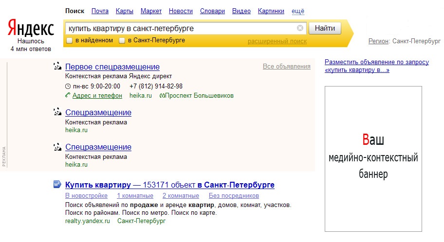 В яндексе видна точка б. Медийно-контекстная реклама. Найти в Яндексе. Медийно контекстный баннер.