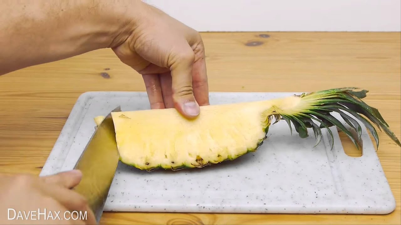 Как чистить ананас в домашних условиях фото пошагово в