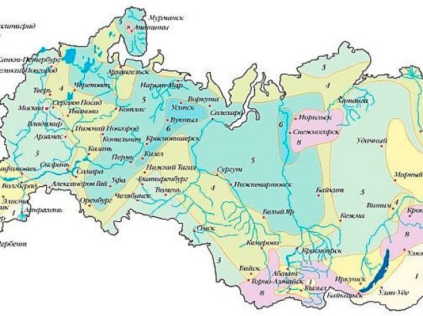 Карта снеговых нагрузок россии