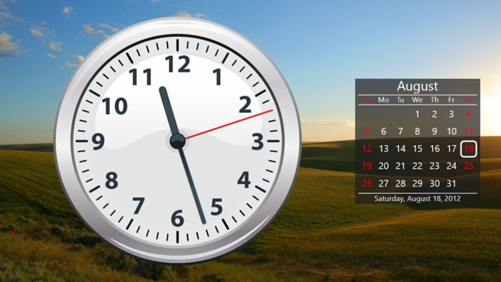 Виджет точное время на рабочий стол Точное время на рабочий стол