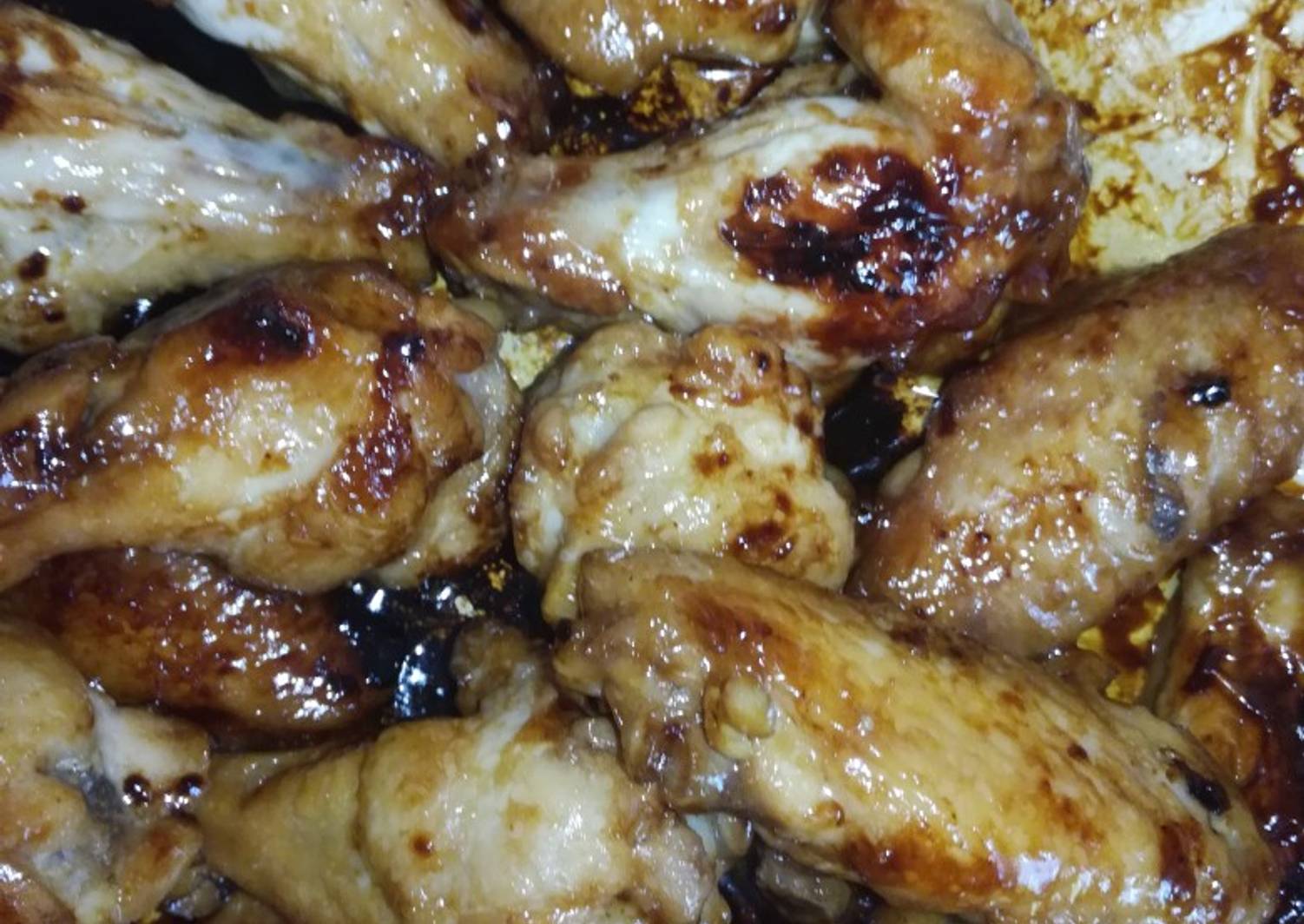 Крылышки в медово горчичном соусе на сковороде с фото пошагово