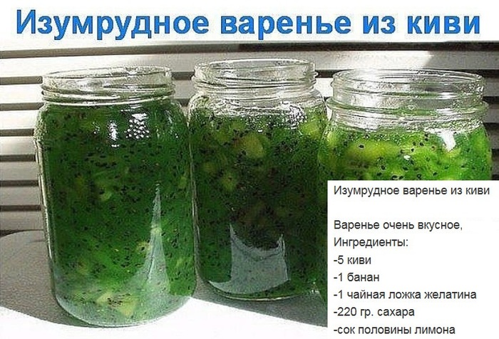 Рецепт варенья из киви с земляникой