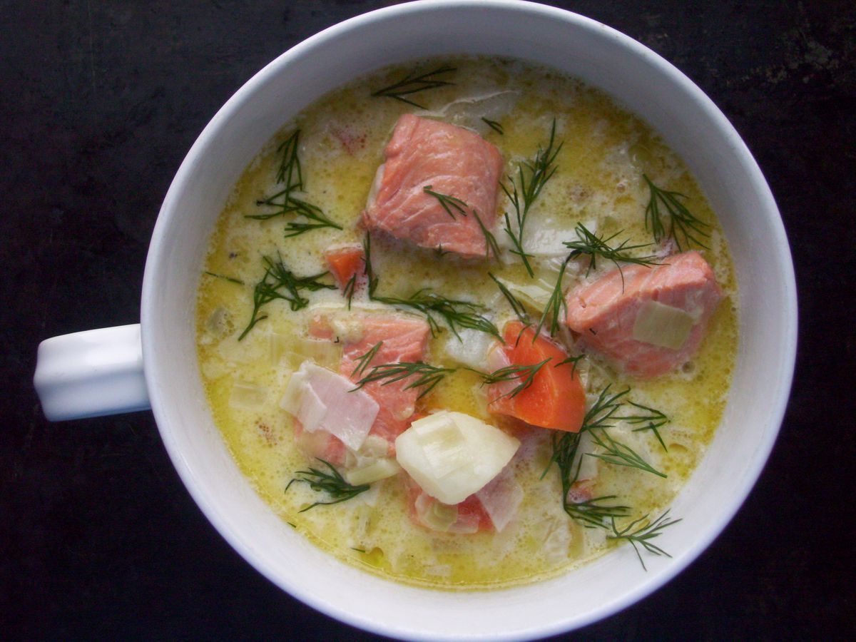 Как приготовить суп из лосося со сливками рецепт с фото