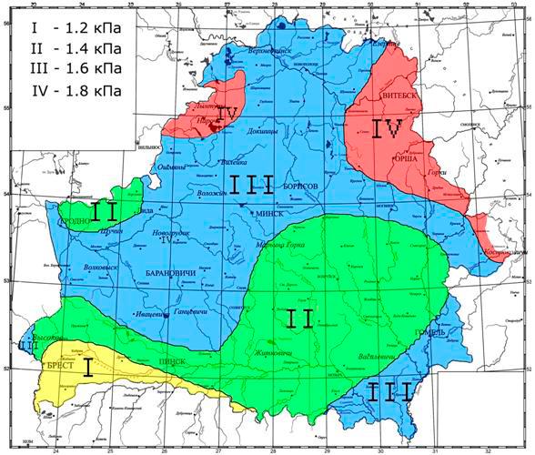 Давление гомель. Ветровой район Беларусь. Снеговая нагрузка в Беларуси карта. Карта районов Снеговой нагрузки. Снеговая нагрузка Беларусь.