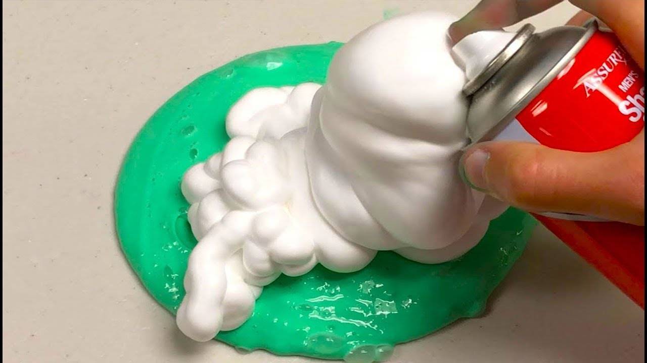 Как сделать слайм в домашних условиях из геля для бритья и соды