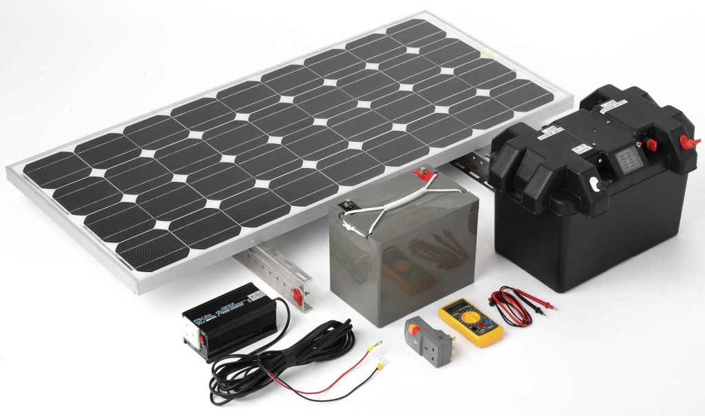 Комплект оборудования с уже готовой к непосредственной установке солнечной батареей
